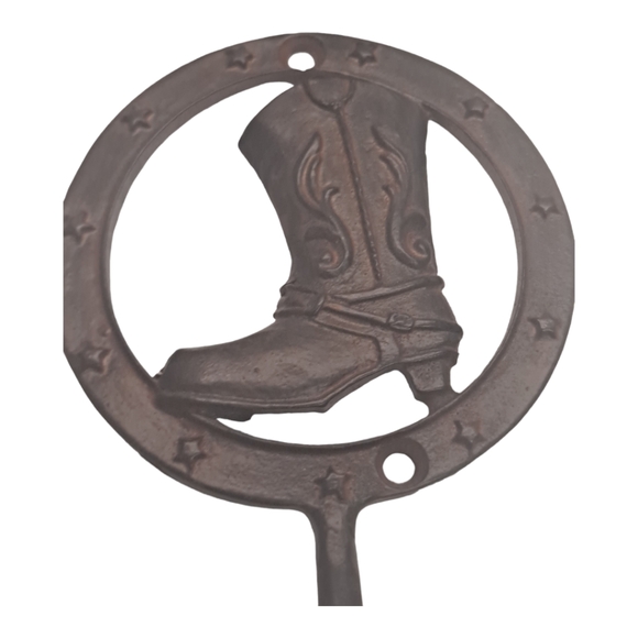 Boot Wall Hook Decorative Cowboy Metal Hanger - Picture 10 of 10